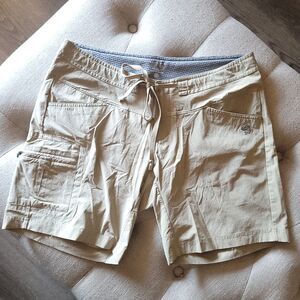 Mountain Hardwear Tan Athletic Drawstring Cargo Shorts Womens 10